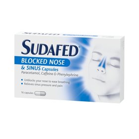 Sudafed blocked nose caps