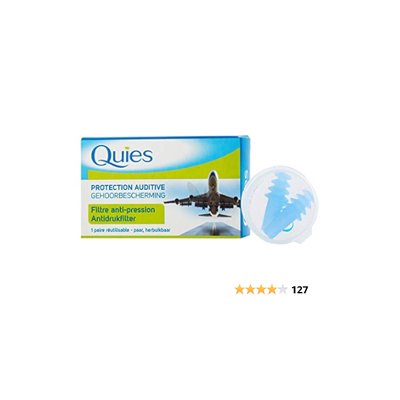 Quies air travel ear plugs